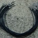 20 piece 17" with 2" extender Black Rubber Necklace Strings with Clasp