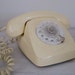 reserved for T&W - vintage rotary dial cream telephone PMG 802