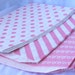 PINK and WHiTE STRiPE, Dot and Swirl--party favors--gifts---weddings--showers--21ct