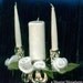 CUSTOM Wedding Unity Candle in 1 Inch Scale for Dollhouse Miniature Shadowbox Bridal Gift