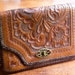 1940's 1950's Tooled Mexican Leather Clutch