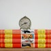 vintage french tween books from the early 60's with bright red and yellow dust jackets