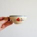 vintage handpainted coffee cups from the 40-50's made by B F K Belgium, set of two
