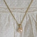 Pale Peach Pearl Necklace -:- 14K Gold Chain