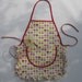 Reserved listing for Heidi - Girls retro apron ages 3 to 4 with cherries and red binding - soft cotton