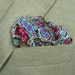 SALE 40% off Mens Pocket Square James Bond- Dark pink, blue and black pasiley