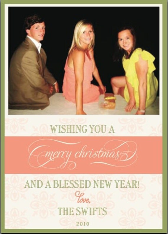Items similar to Elegant Christmas Card on Etsy