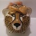 READY TO SHIP - Cheetah Piggy Bank - One of a Kind, No duplicates