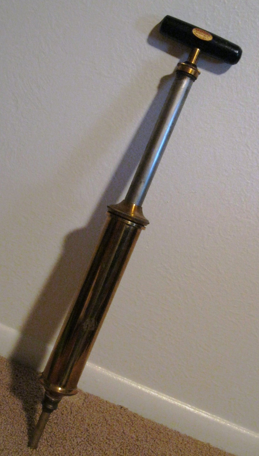 Antique Brass Barrel Hand Pump by Nesthill made in England