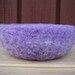 felted wool treasure bowl violet mix container