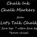 2 Chalk Ink Chalk Markers Fine Tip 1.0 White Works Great on our Eco-Friendly Vinyl Chalkboards and Labels