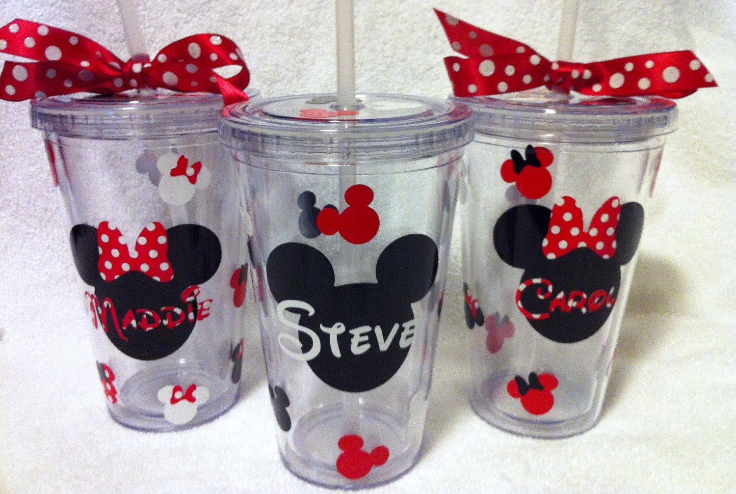 personalized tumblers by Mickey Mouse Personalized Minnie Mouse or