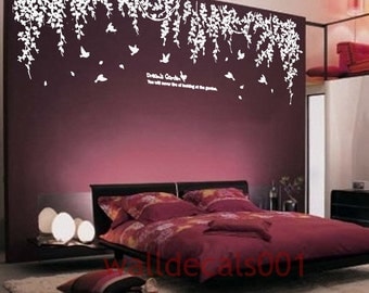 Vinyl wall decals wall stickers tree decals wall murals wall decor home decor - Dream's garden