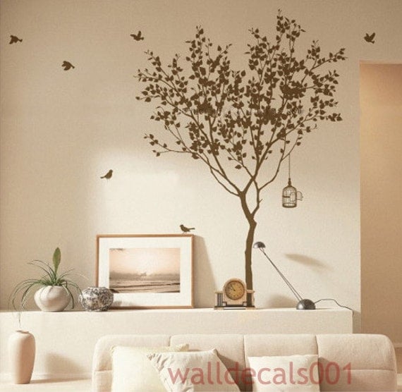 Vinyl Tree decals  wall  decals  wall  stickers  wall  art wall 