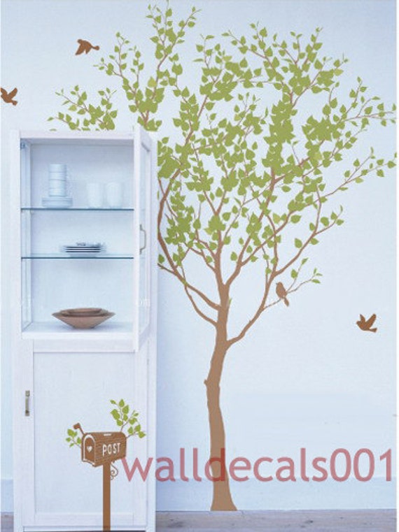 Vinyl tree wall decals wall stickershome decal room decor wall