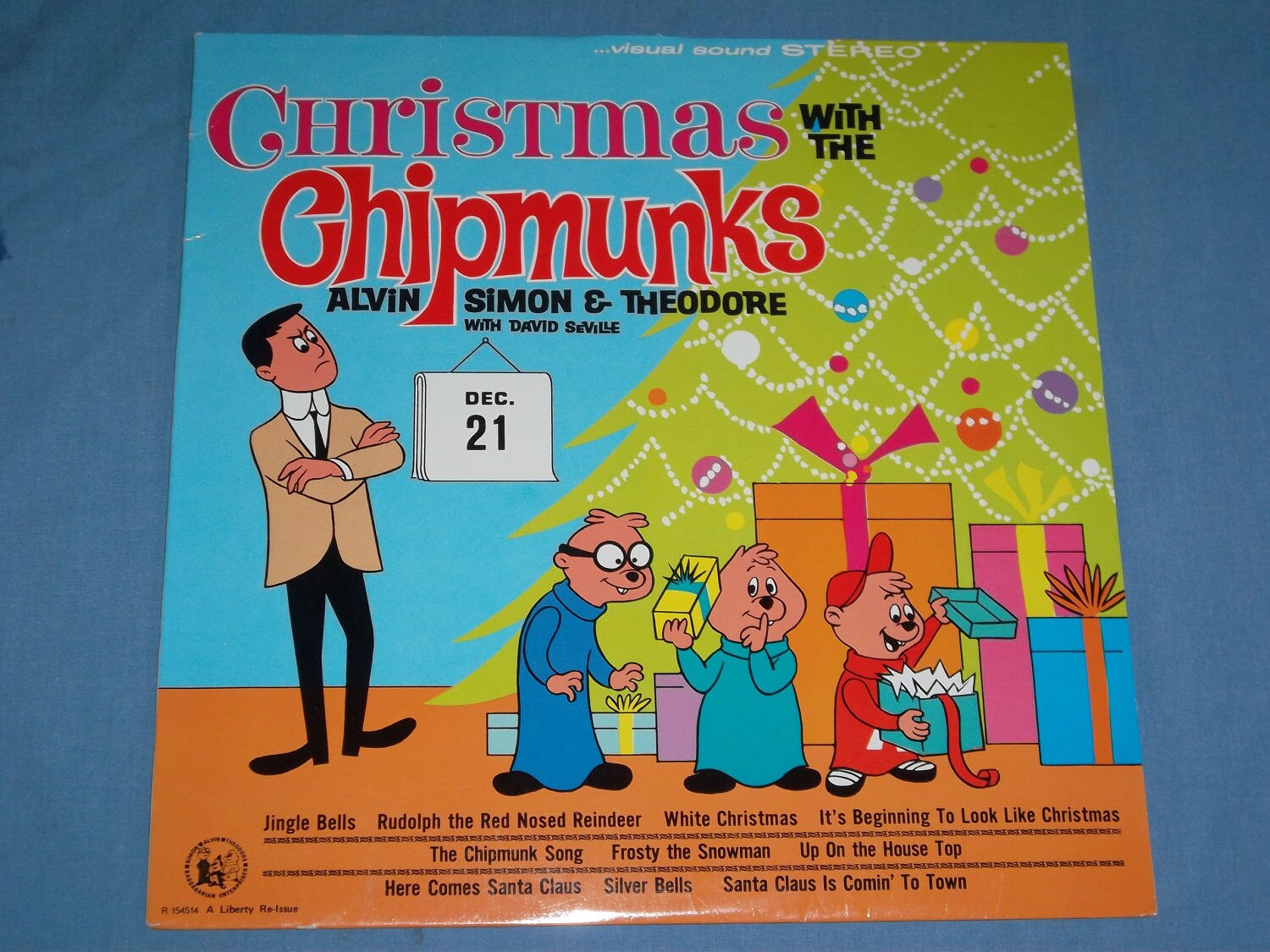 Christmas With The Chipmunks Record Album Lp