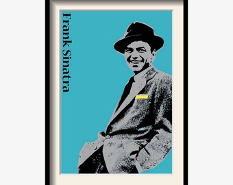 Unique Frank Sinatra poster, Music poster, Music art, Limited Edition
