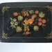 Vintage Russian Hand Painted Lacquer Trinket Box Squirrel ON SALE 20% OFF