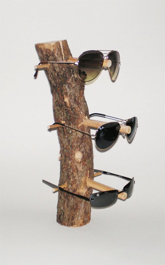 Wooden Sunglasses Holder