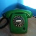 20% discount Vintage rotary telephone from the 70's (green)