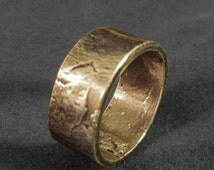 Men's Fine Silver Rustic Wedding Band or Womans Fine Silver Band Thumb ...