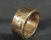 Men's Fine Silver Rustic Wedding Band or Womans Fine Silver Band Thumb ...