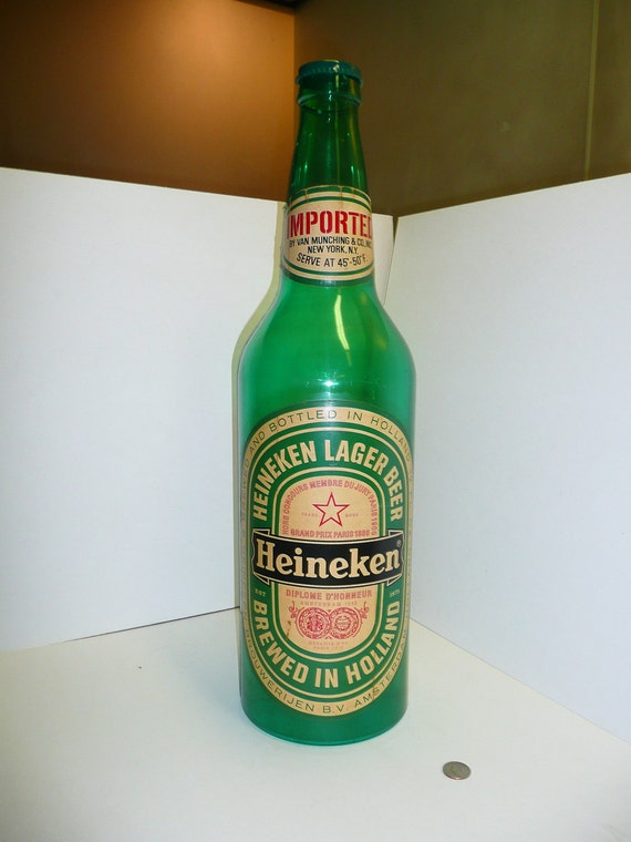 Giant Heineken Beer Bottle Holland Brewery Rare Bar Breweriana