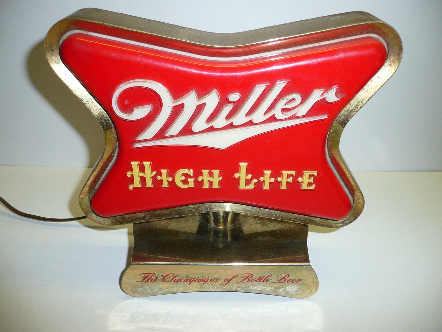 Vintage 1950s Miller High Life Beer Bar Cash Register Light Up