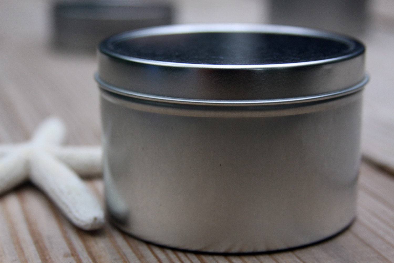 Metal Tin Can Deep Round Tin Rolled Edge Slip Cover Lid