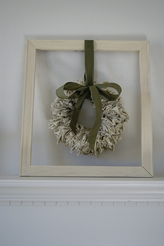 Custom Grey Linen Wreath for B Hutchins