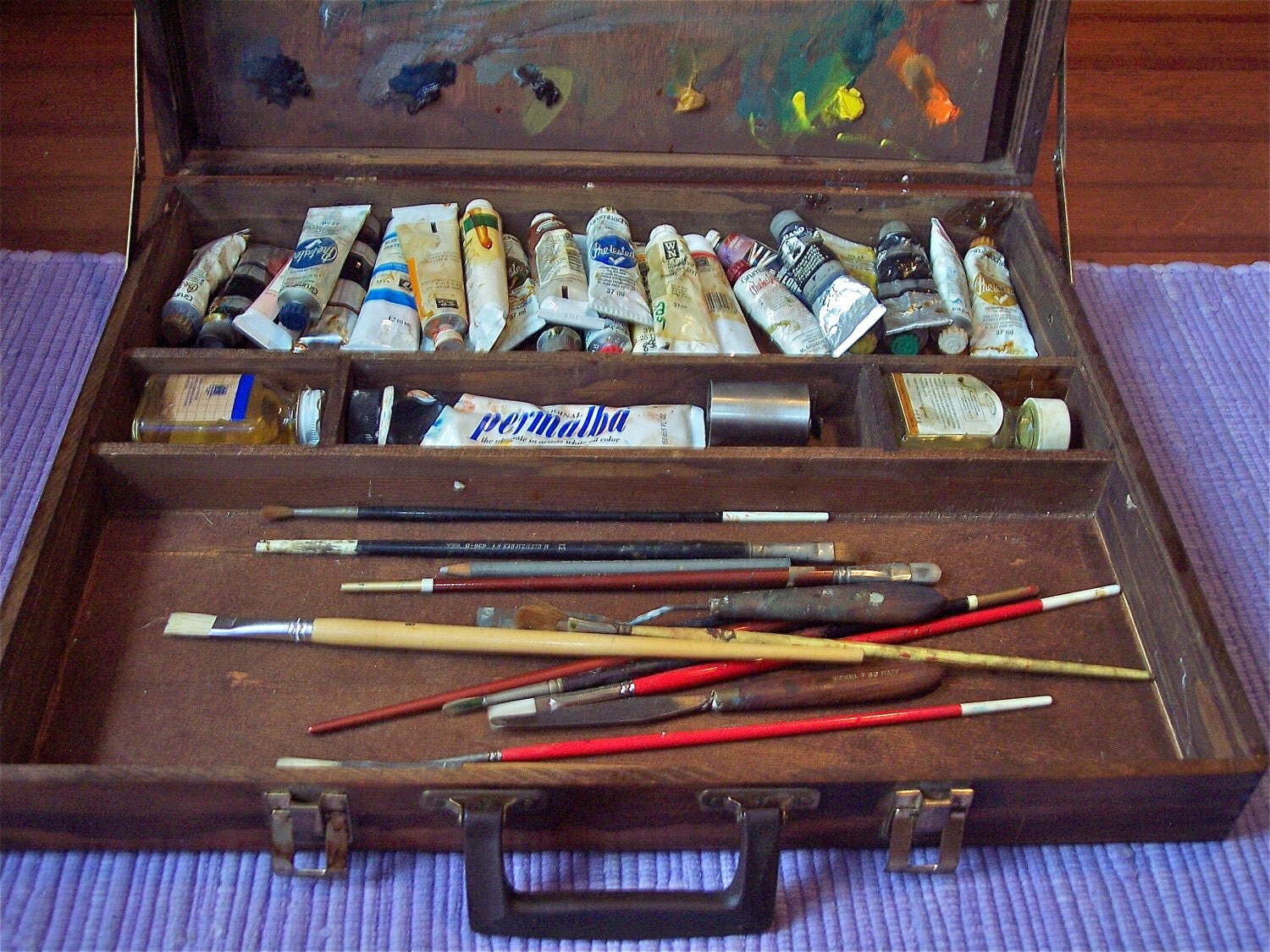 Vintage ARTISTS OIL PAINTING Box