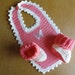 SALE Butterfly Bib and Bootie Set