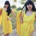 Vintage 1960s Bright Neon Yellow Polka Dot Dress with Jacket //////////RESERVED FOR hannah salt ////////////////////