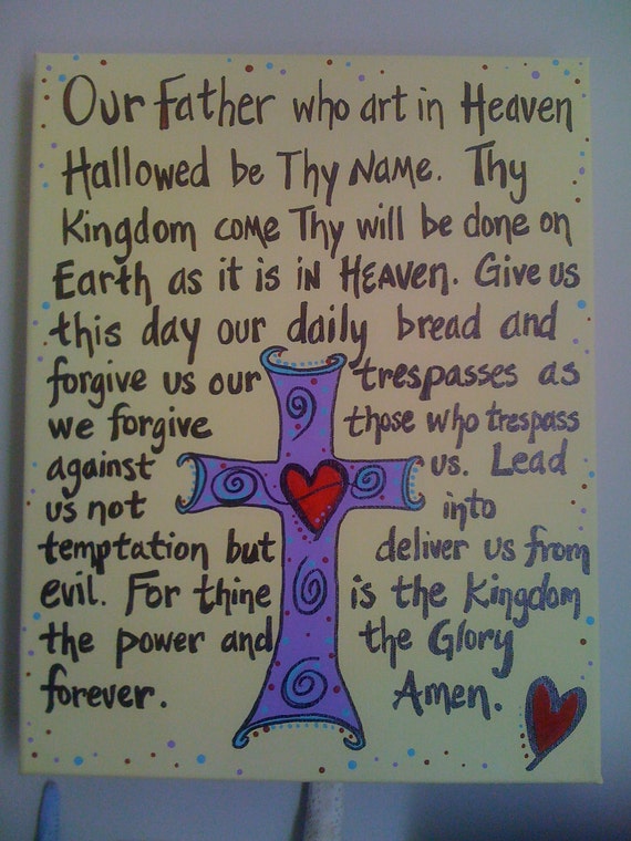 Items similar to Lord's Prayer on Etsy