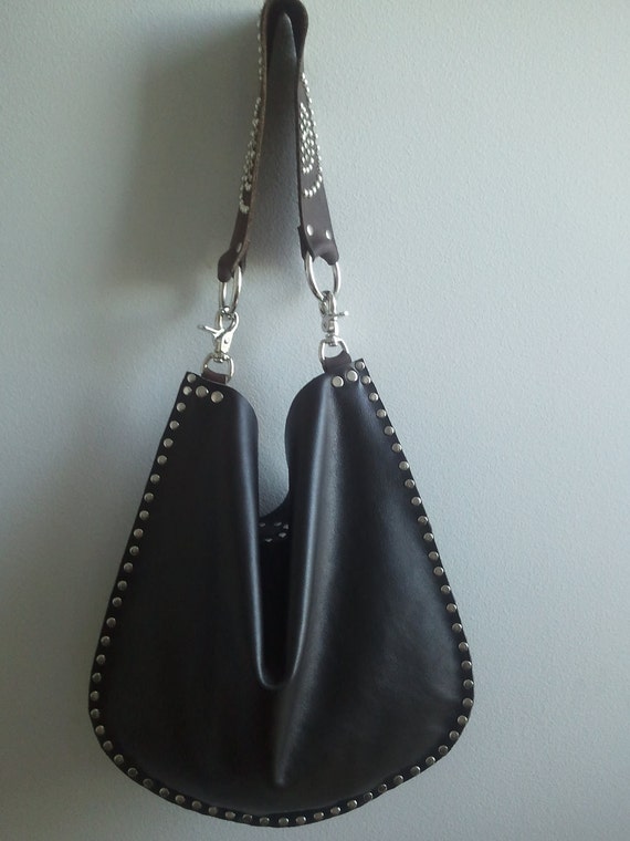 Items similar to Milan Espresso "Ali" Leather Handbag with soft