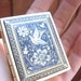 Vintage Gold & Black Etched FLORA FAUNA Compact Mirror / Pill Box