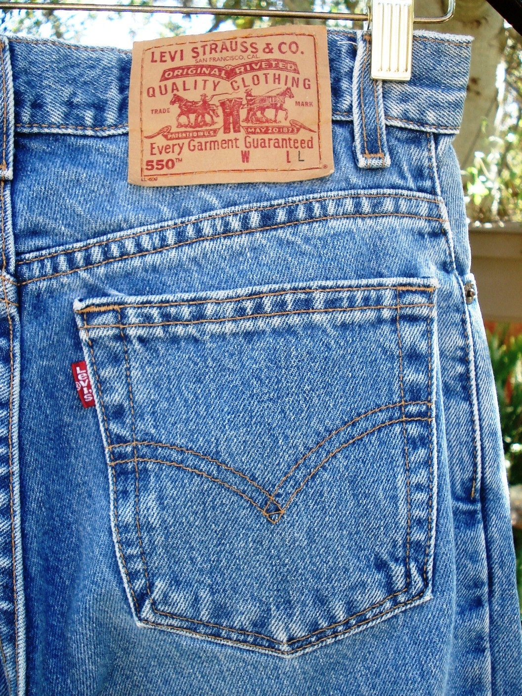 retro gold vintage levi's regular denim jeans