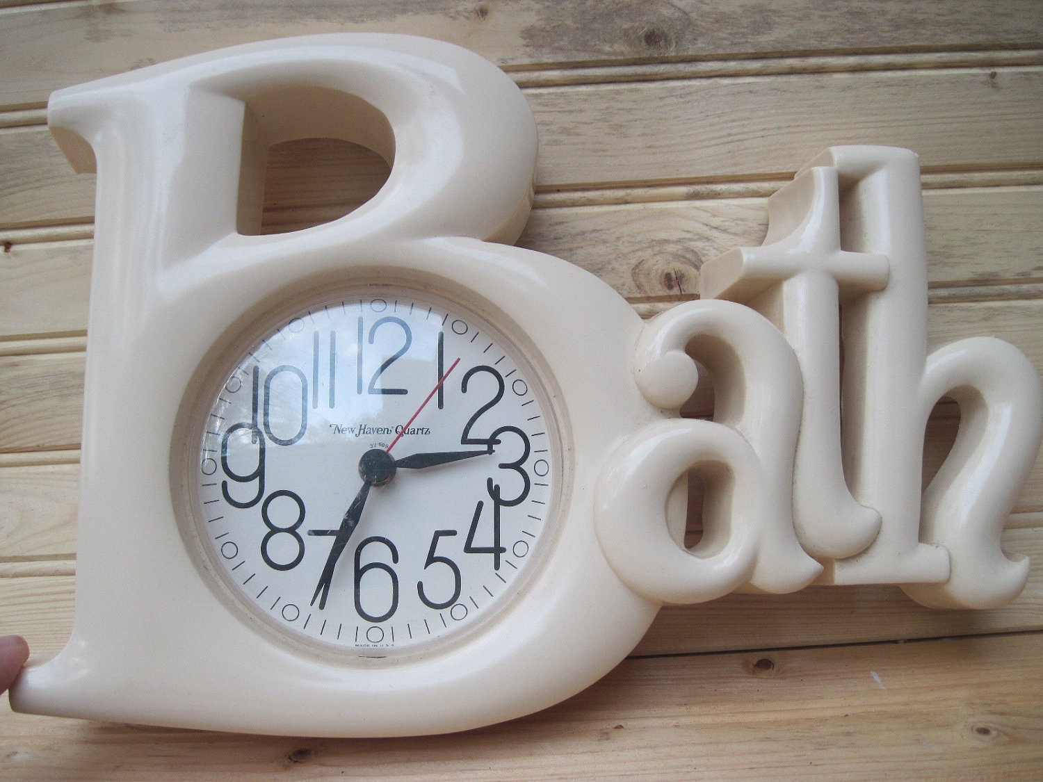 Bath time Vintage bathroom clock