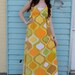 Handmade VINTAGE PRINT Hippie Boho Maxi Side Ties Sun DRESS S/M/L/Xl