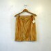 Mod Faux Fur Skirt in Mustard Yellow / Size M