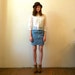 50s White Sheer Blouse / Peter Pan Collar Lace Blouse Peplum / Small