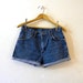 High Waisted Denim Shorts / 1980s Cutoffs Jeans Wrangler / Daisy Dukes
