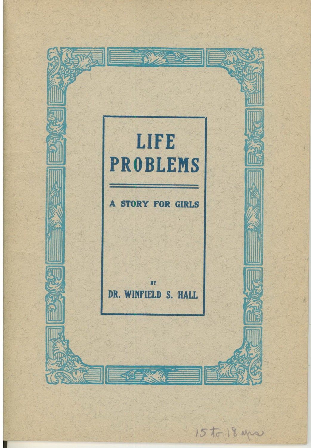 Life Problems Vintage Sex Education Book Story For Girls Ama 