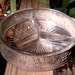 Rare Vintage Glass and Aluminum Pirate Ship Serving Dish