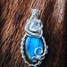 Sterling Paisley Wire Wrapped Labradorite Pendant
