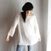 White long tshirt tunic - grunge style - One size - LAST PIECE