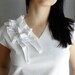 RESERVED - White top tshirt in jersey - short sleeve shirt tank top womens top