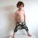 Camouflage cream stripe pants stretchy baggy toddler leggings funky harem trousers childrens unisex green white beige khaki print