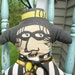 Vintage Hamburgler or Hamburglar Doll. 1970s McDonald's Pillow Doll with Cape. 16.5" Long.