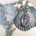 SALE Love Bravely Wirework Mermaid Necklace OOAK
